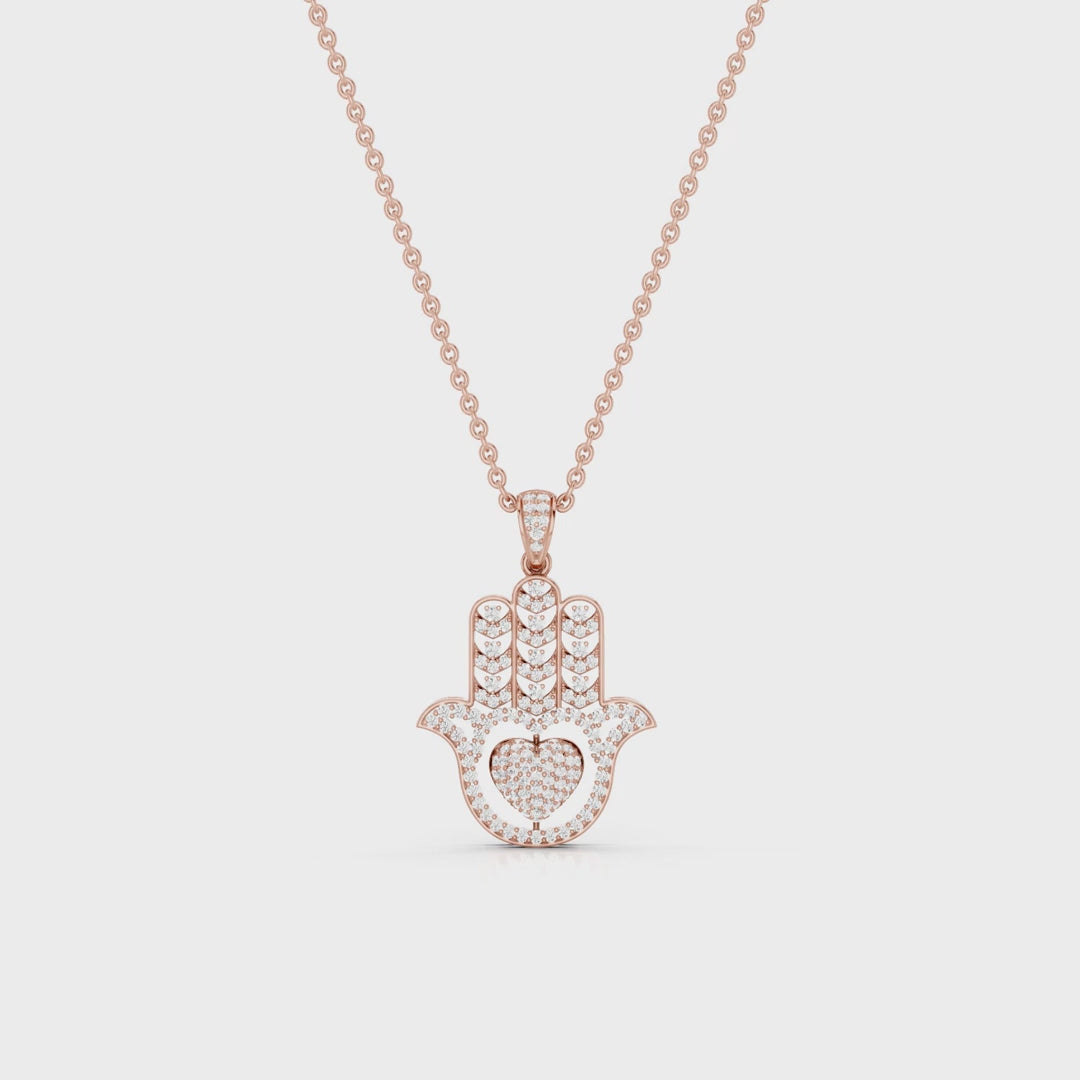 MIRA, HAMSA HAND PENDANT