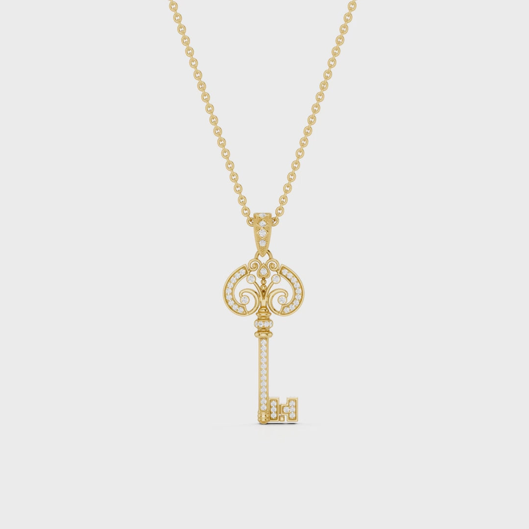 CLE AMOUR, KEY PENDANT