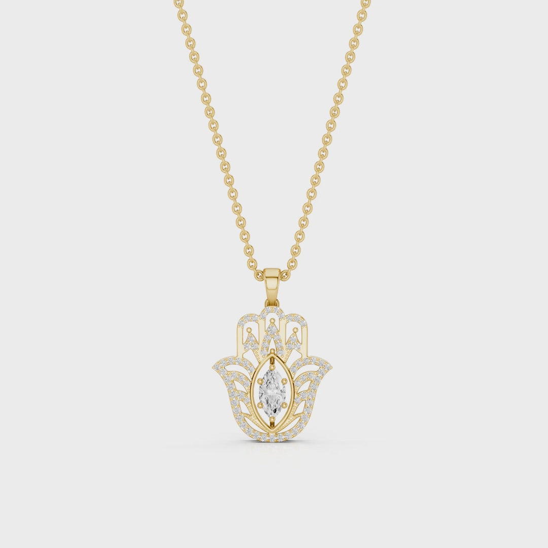 PALMARA, HAMSA HAND PENDANT