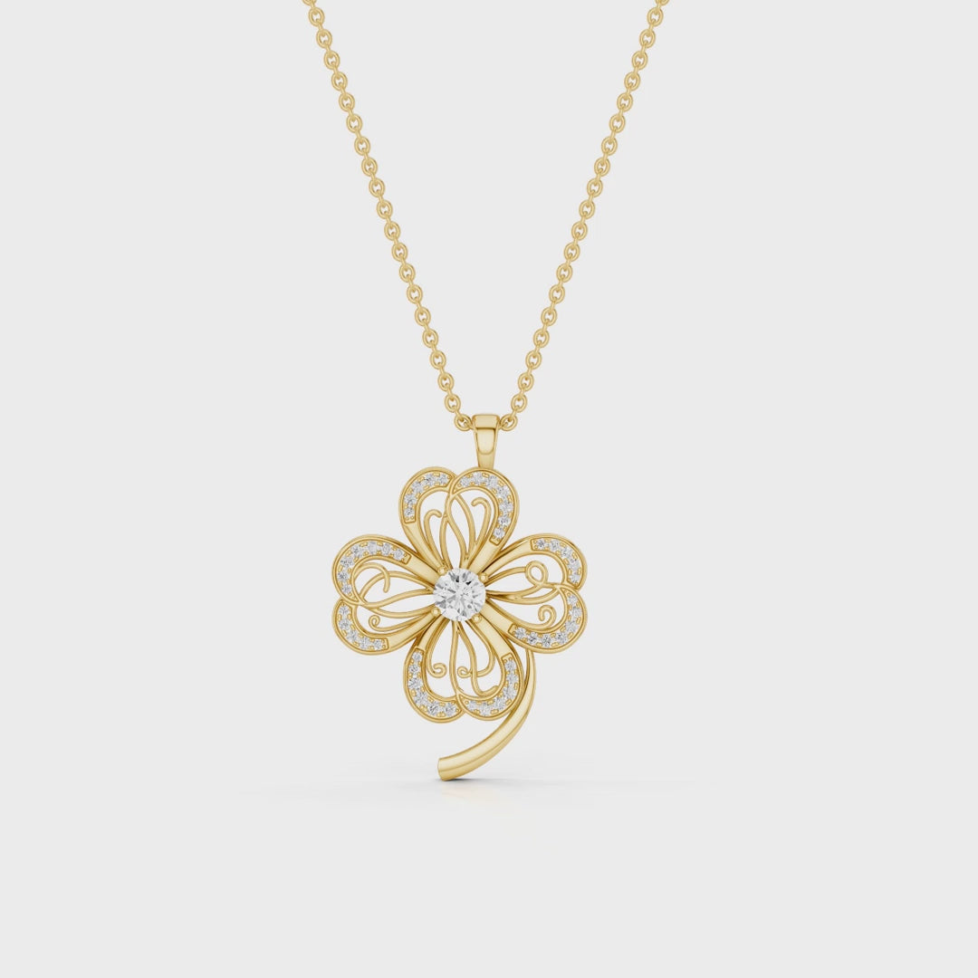 FAERY, CLOVER LEAF PENDANT