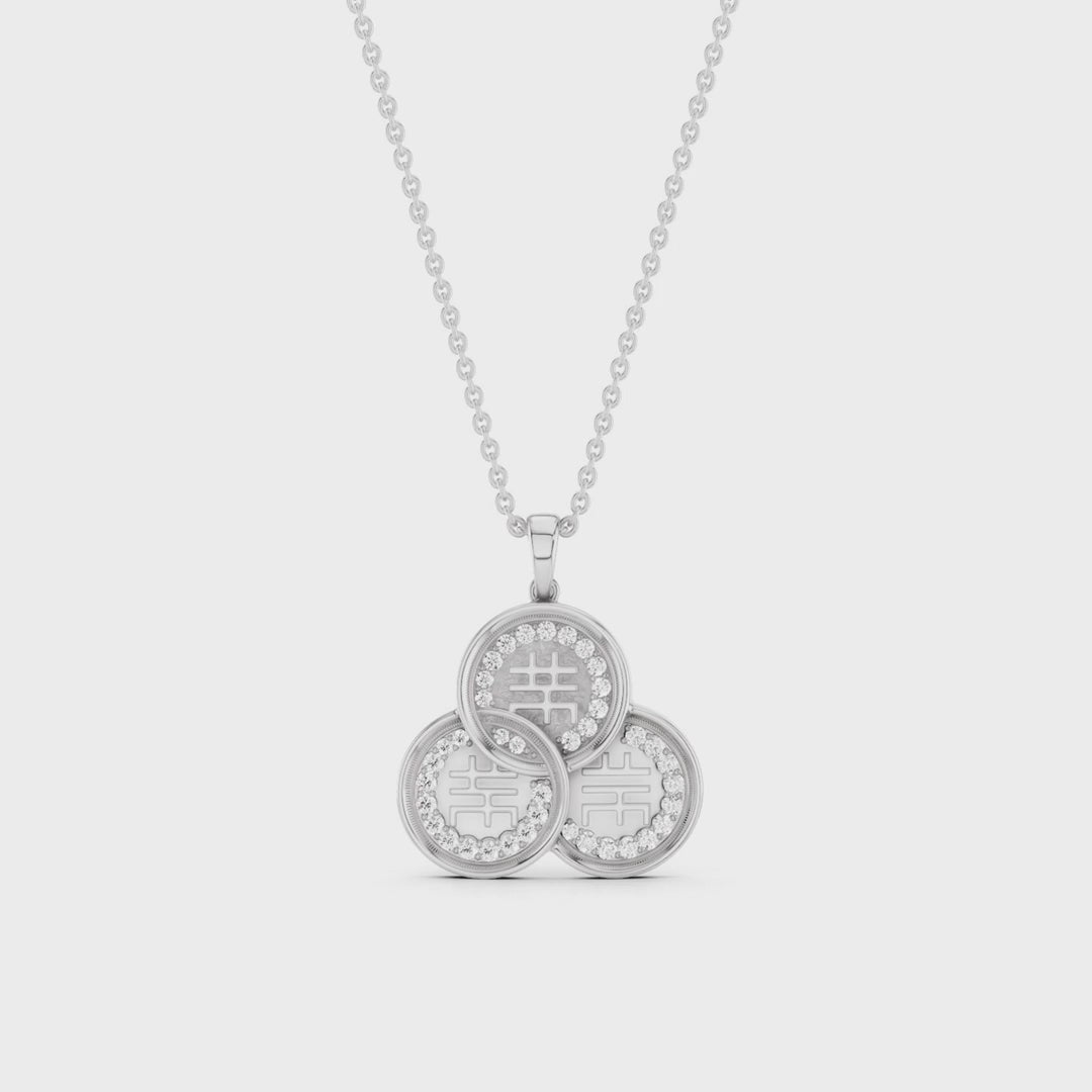 CHICLOVE, FENG SHUI COIN PENDANT