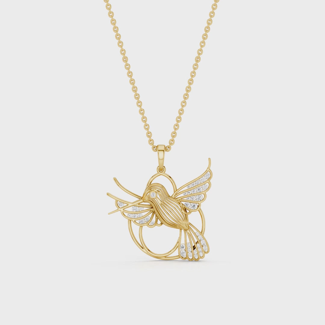 FLUTTERY, HUMMINGBIRD PENDANT