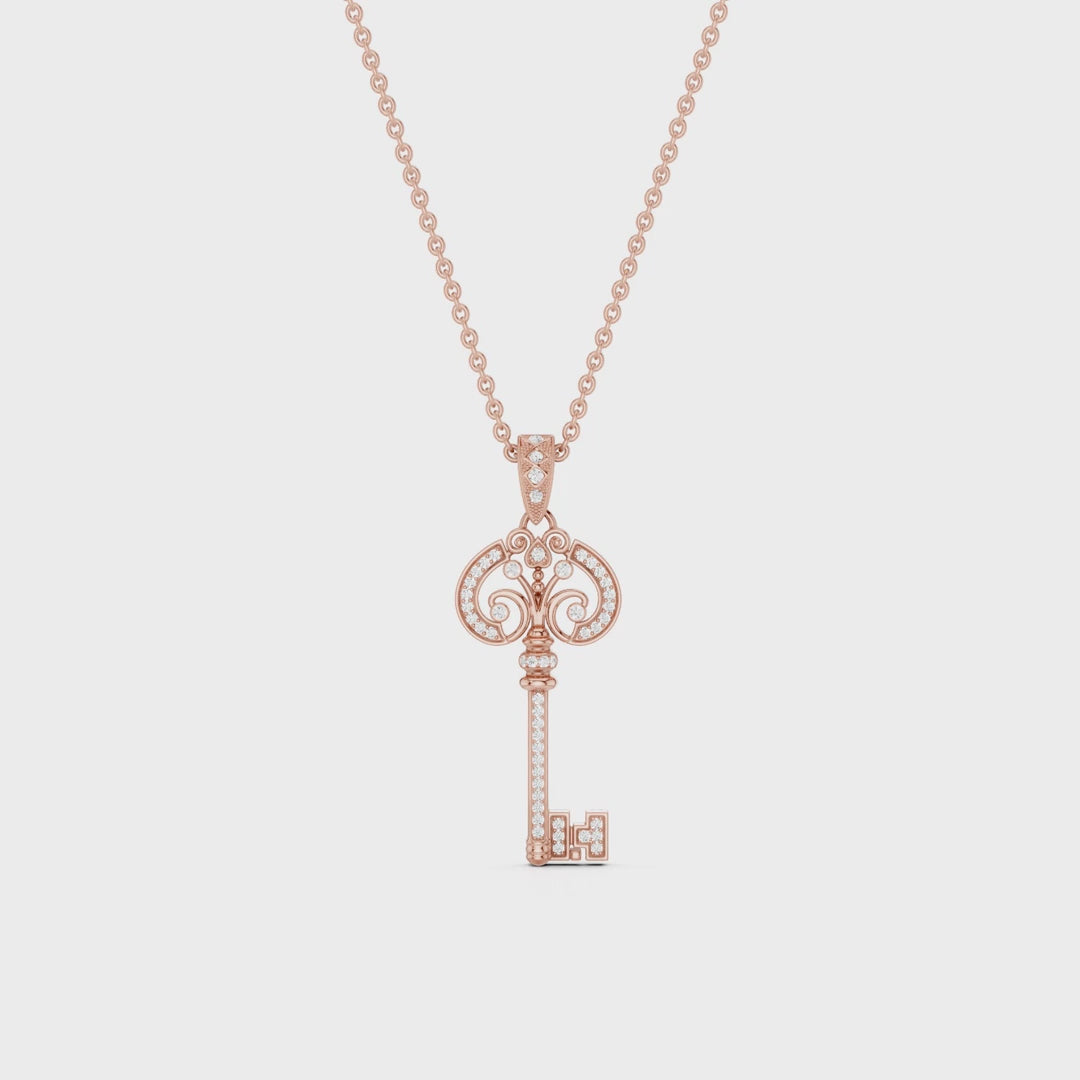 CLE AMOUR, KEY PENDANT