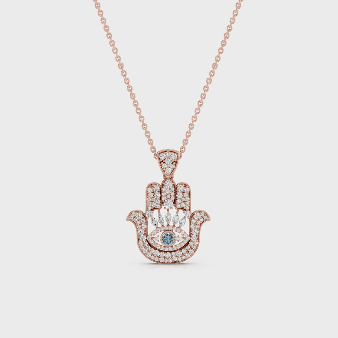 HANZEL, HAMSA HAND PENDANT
