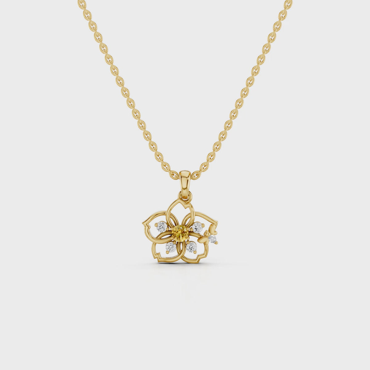 NELIA, THE FLOWER PENDANTT