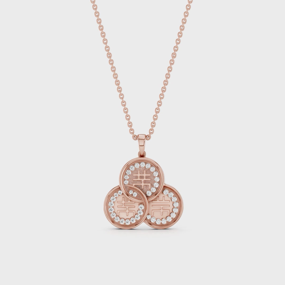 CHICLOVE, FENG SHUI COIN PENDANT